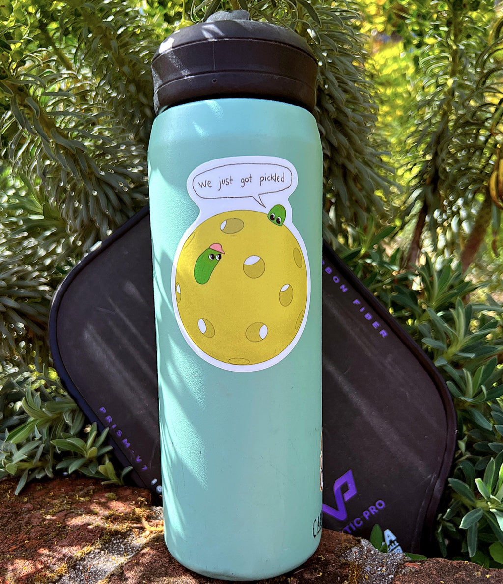 Pickles Pickled Pickleball Sticker