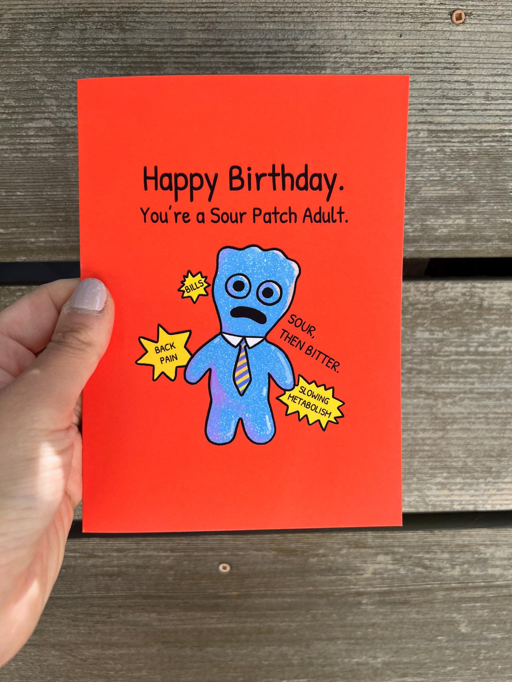 Sour Patch Adult Birthday Greeting Card
