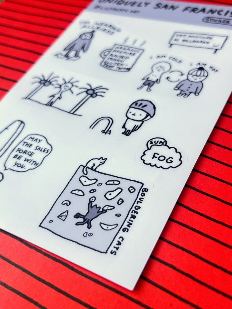 Uniquely San Franciscan Sticker Sheet