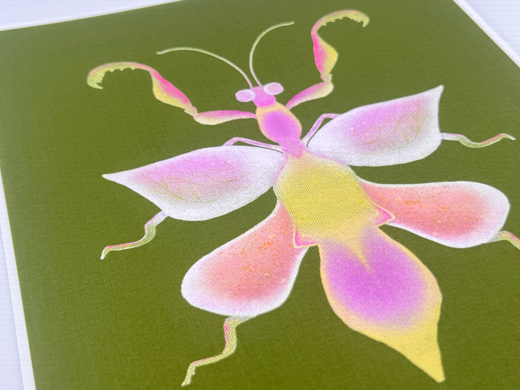 Orchid Mantis Print