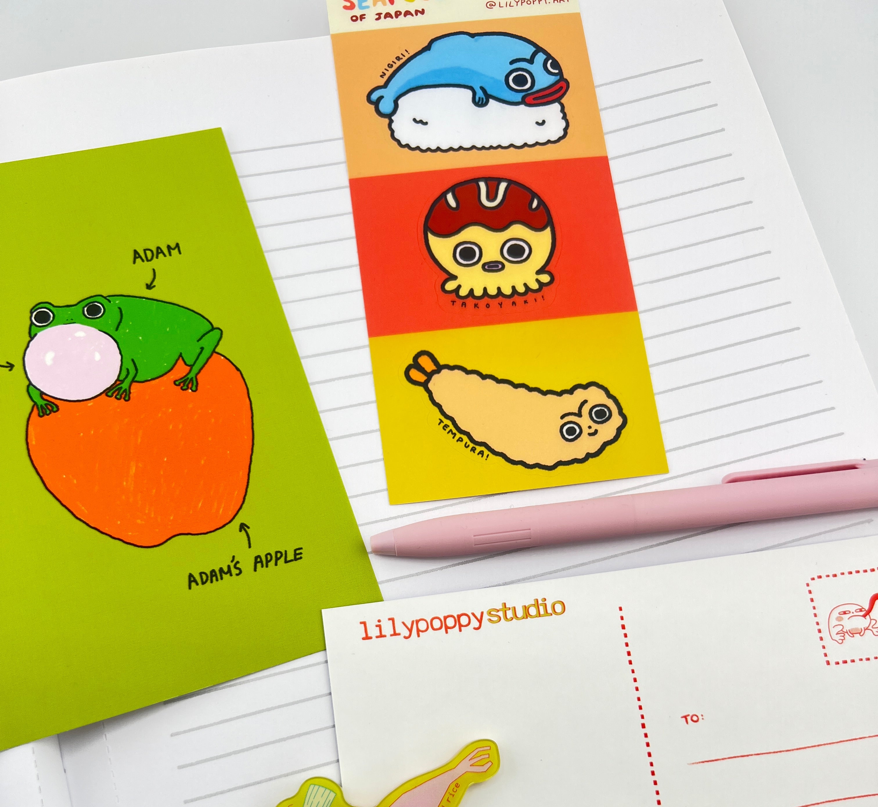 Seafood of Japan Sticker Sheet