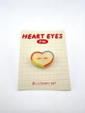 Heart Eyes Acrylic Pin