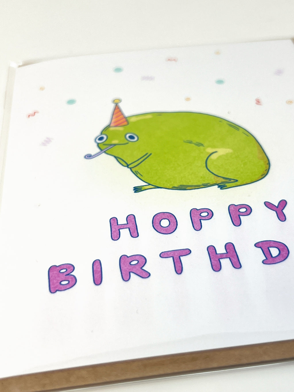 Hoppy Birthday Frog Greeting Card