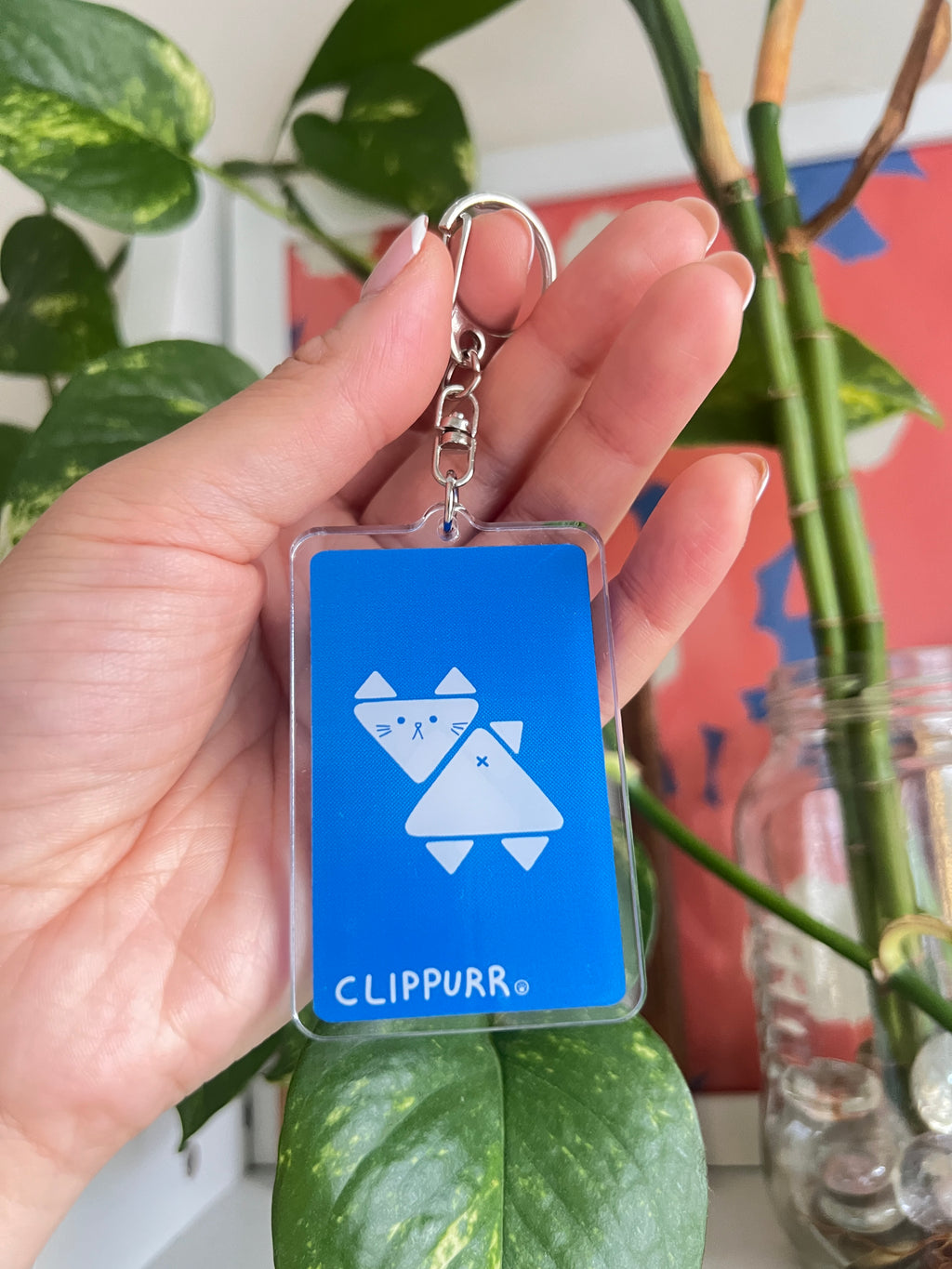 Clipper Card 'Clippurr' Cat Keychain