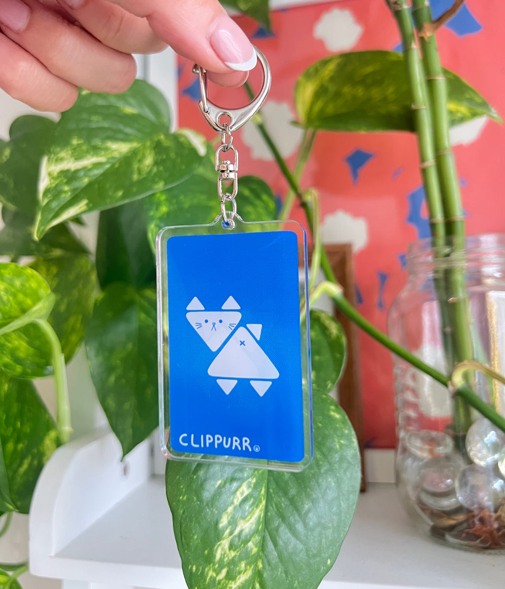 Clipper Card 'Clippurr' Cat Keychain