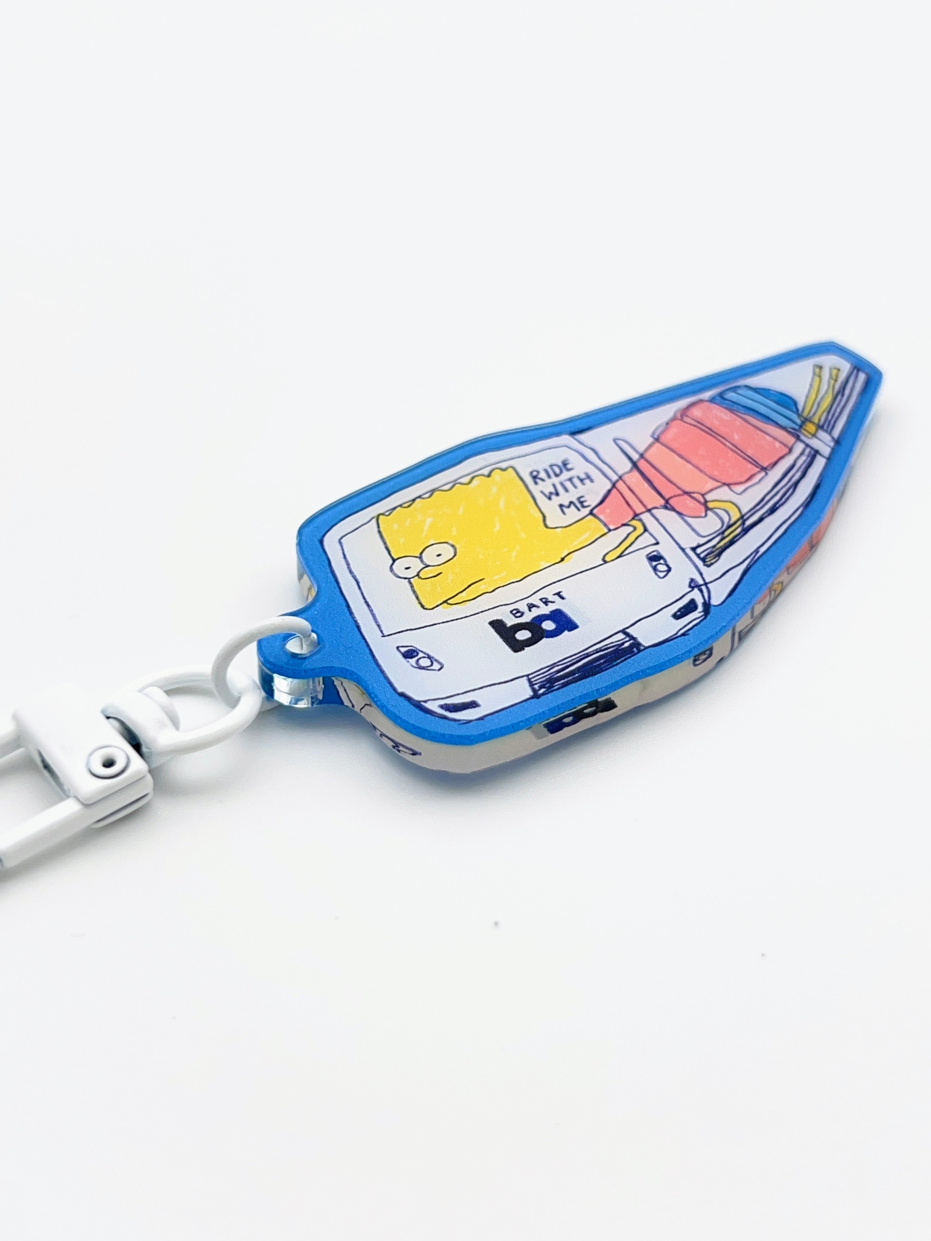 Bart Train Keychain