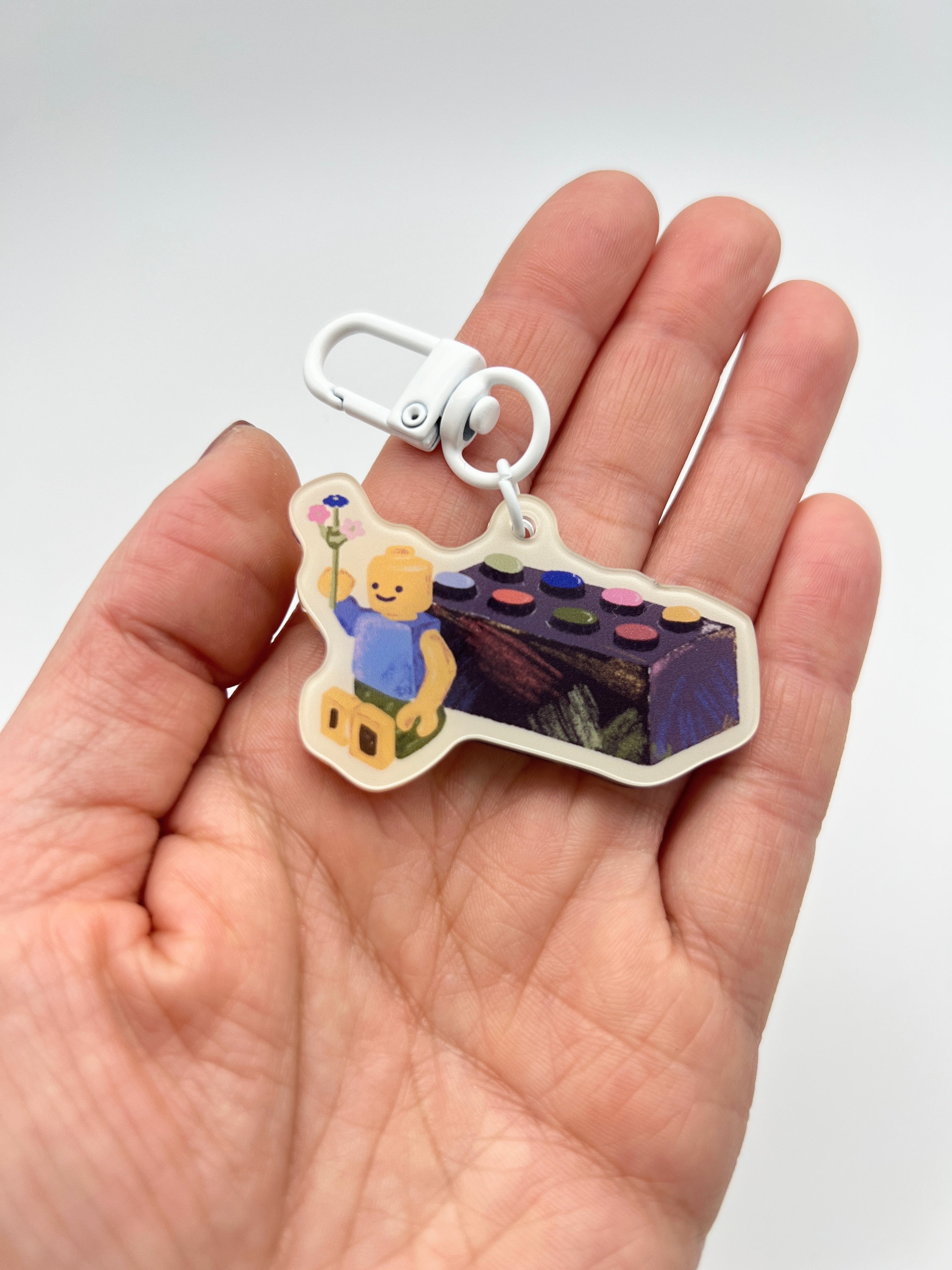 Block Guy Keychain