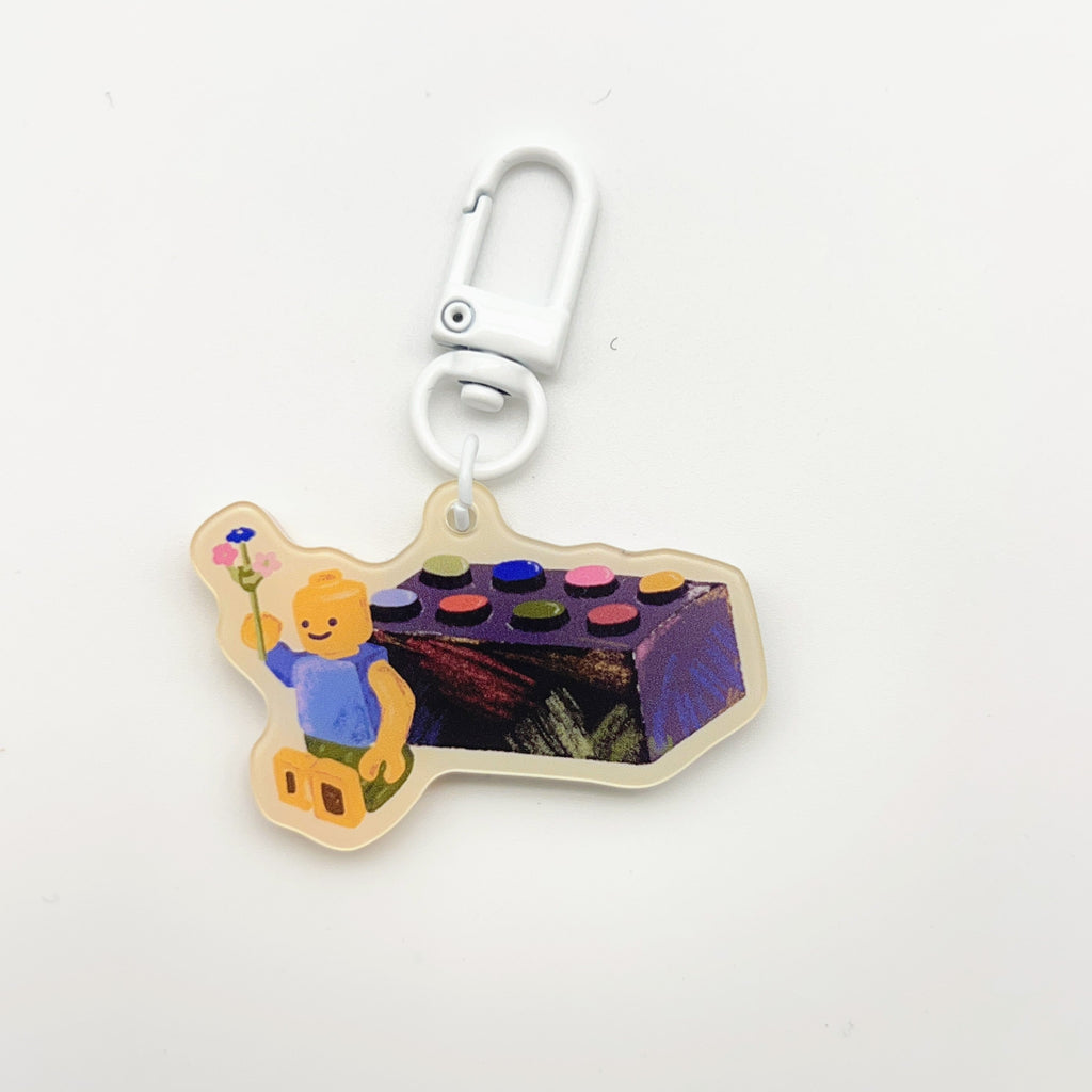 Block Guy Keychain