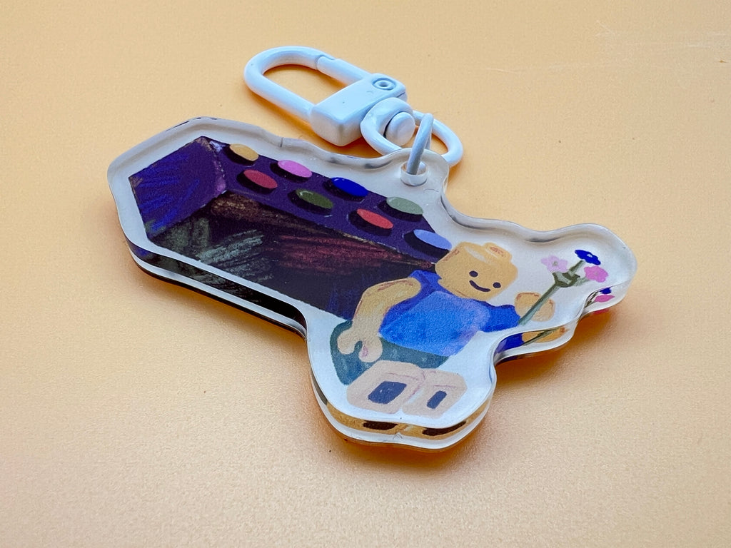 Block Guy Keychain
