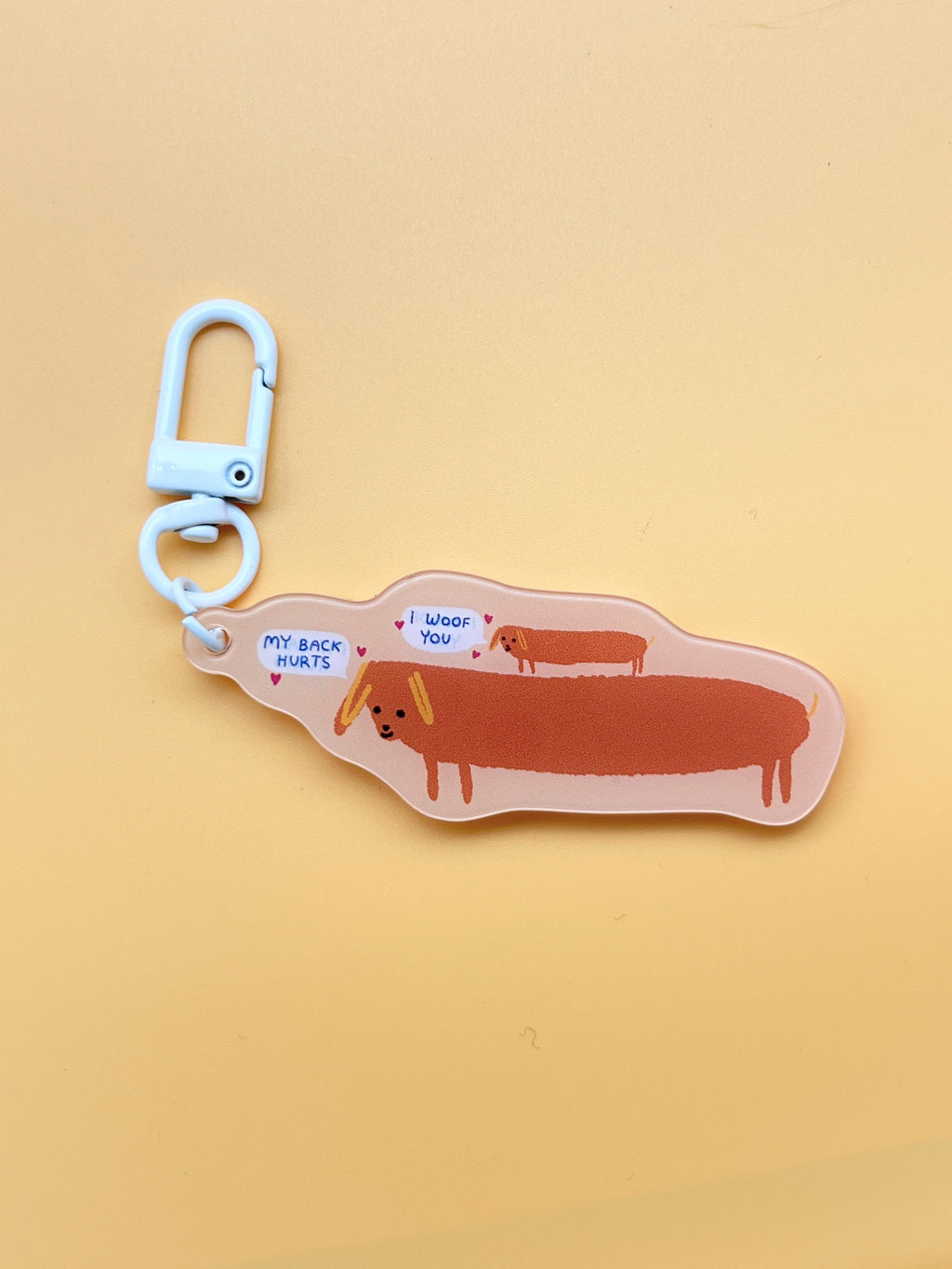 I Woof You Dog Keychain