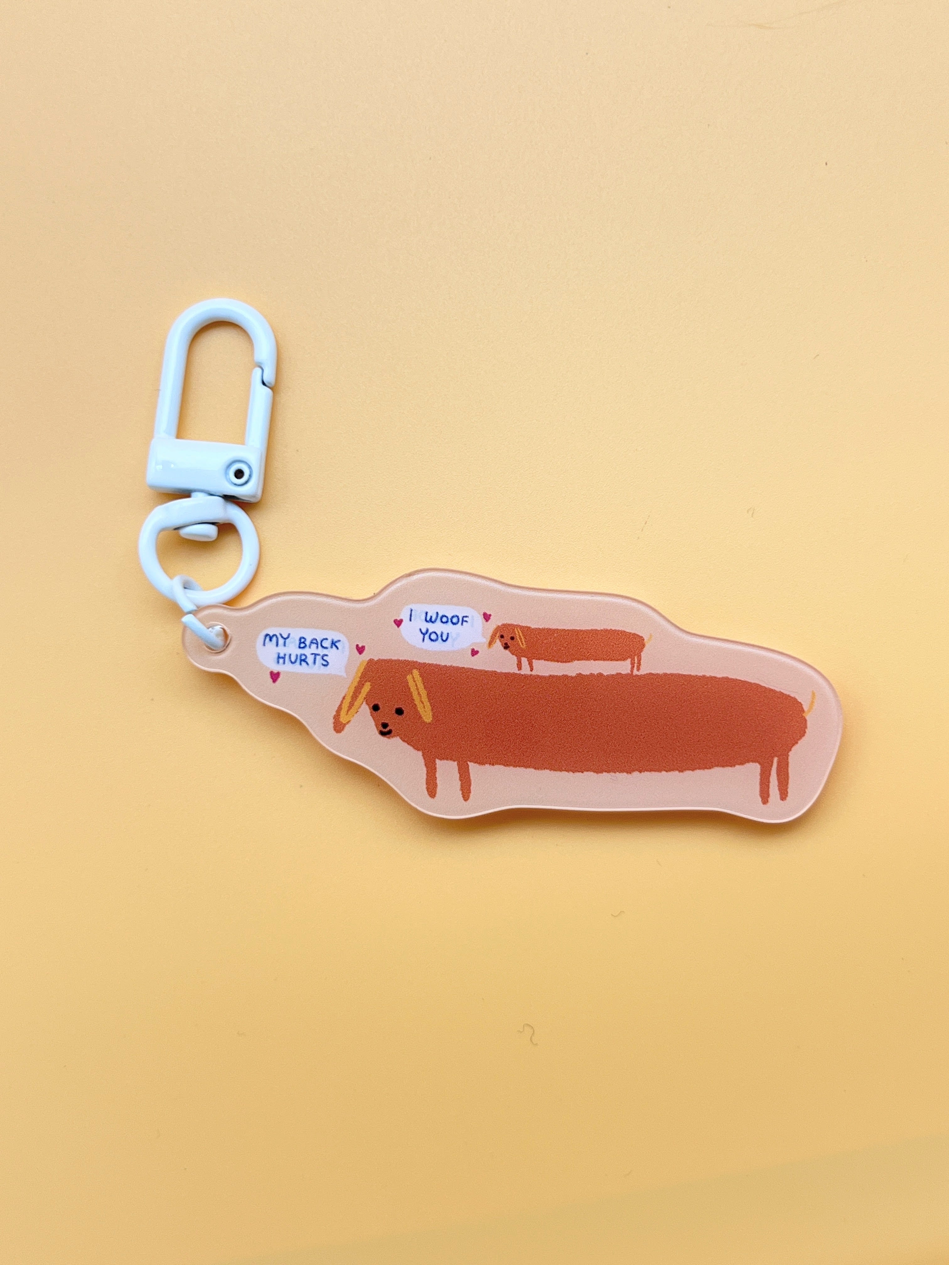 I Woof You Dog Keychain