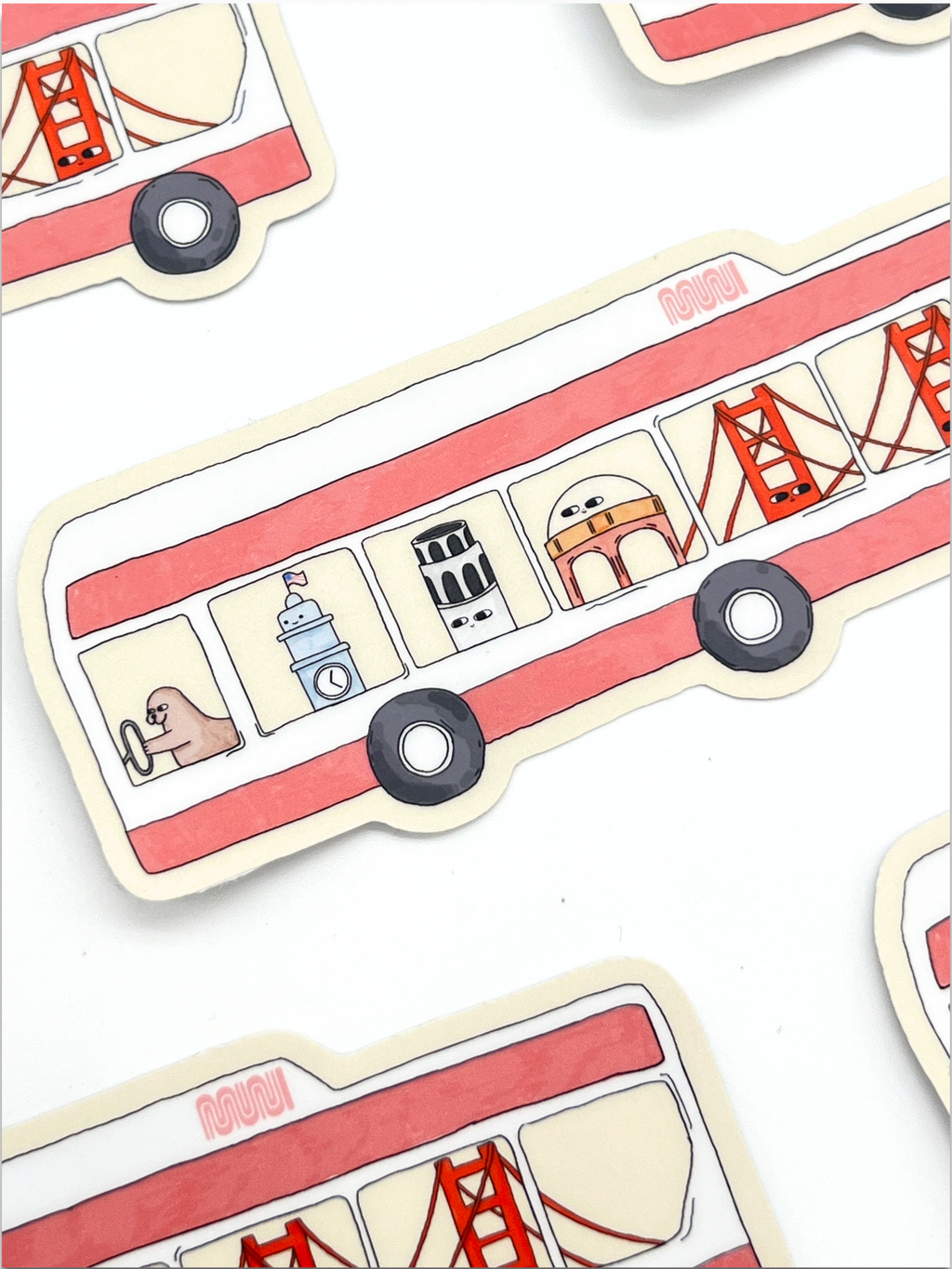 San Francisco MUNI Bus Sticker