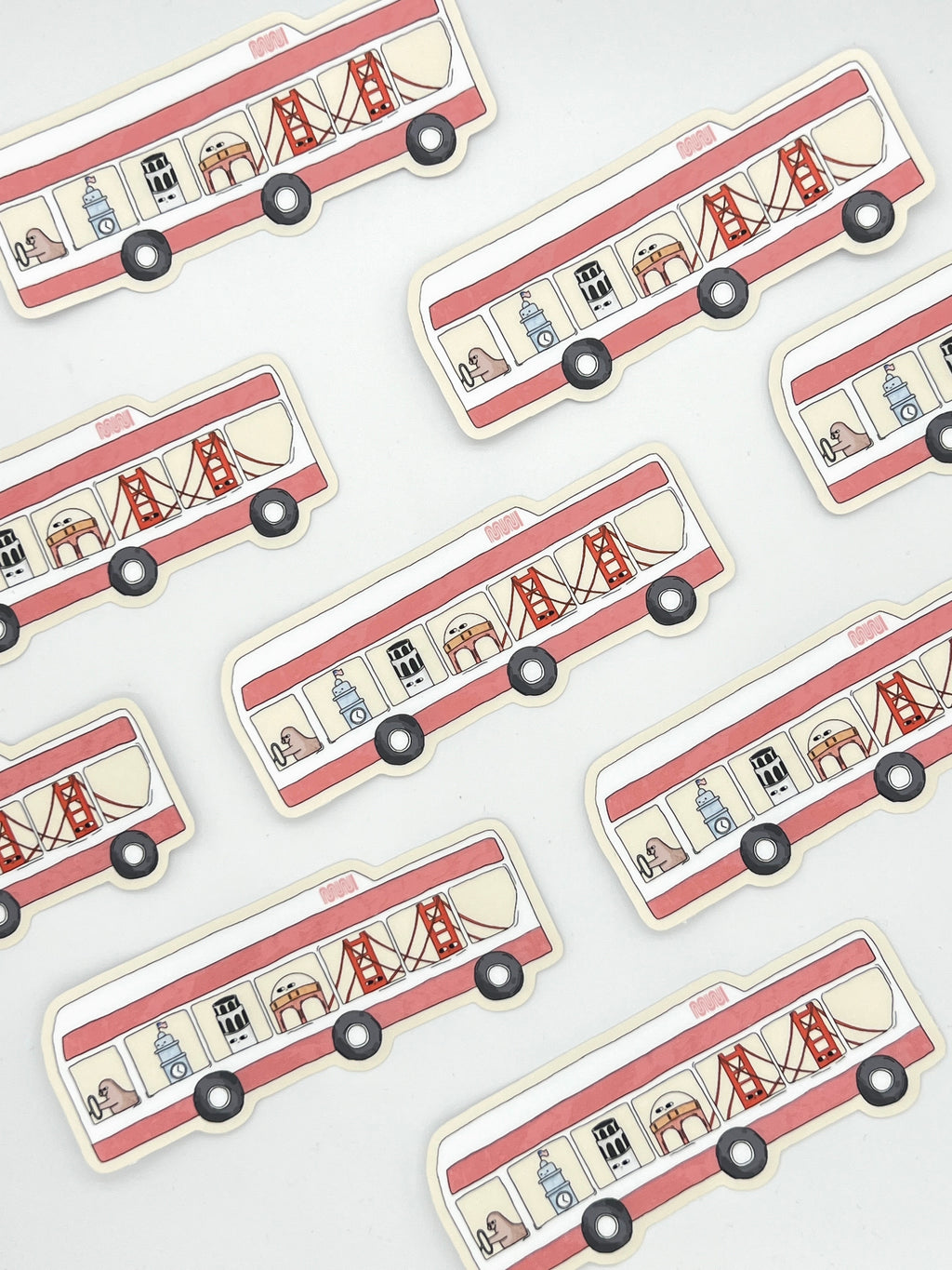San Francisco MUNI Bus Sticker