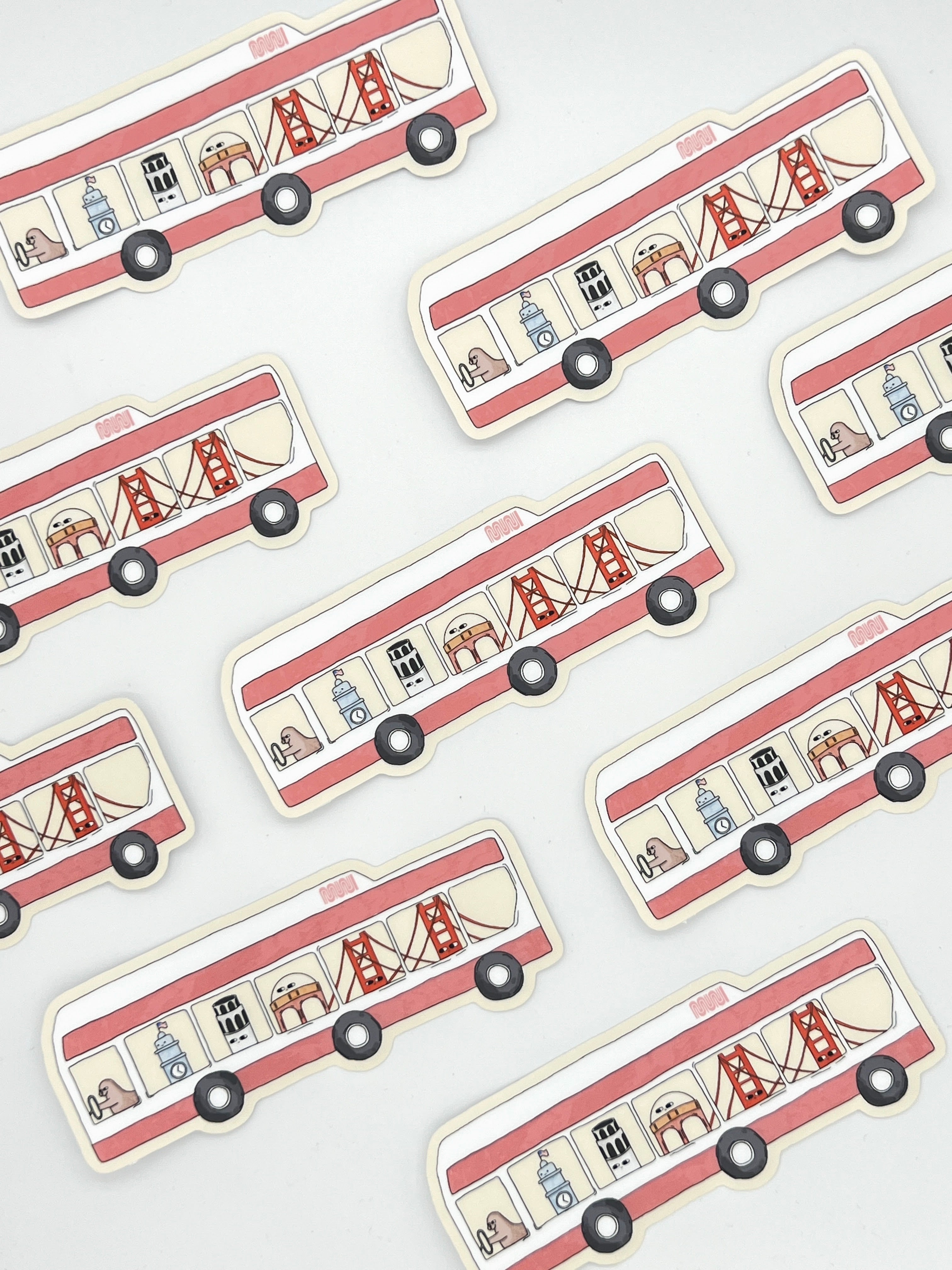 San Francisco MUNI Bus Sticker