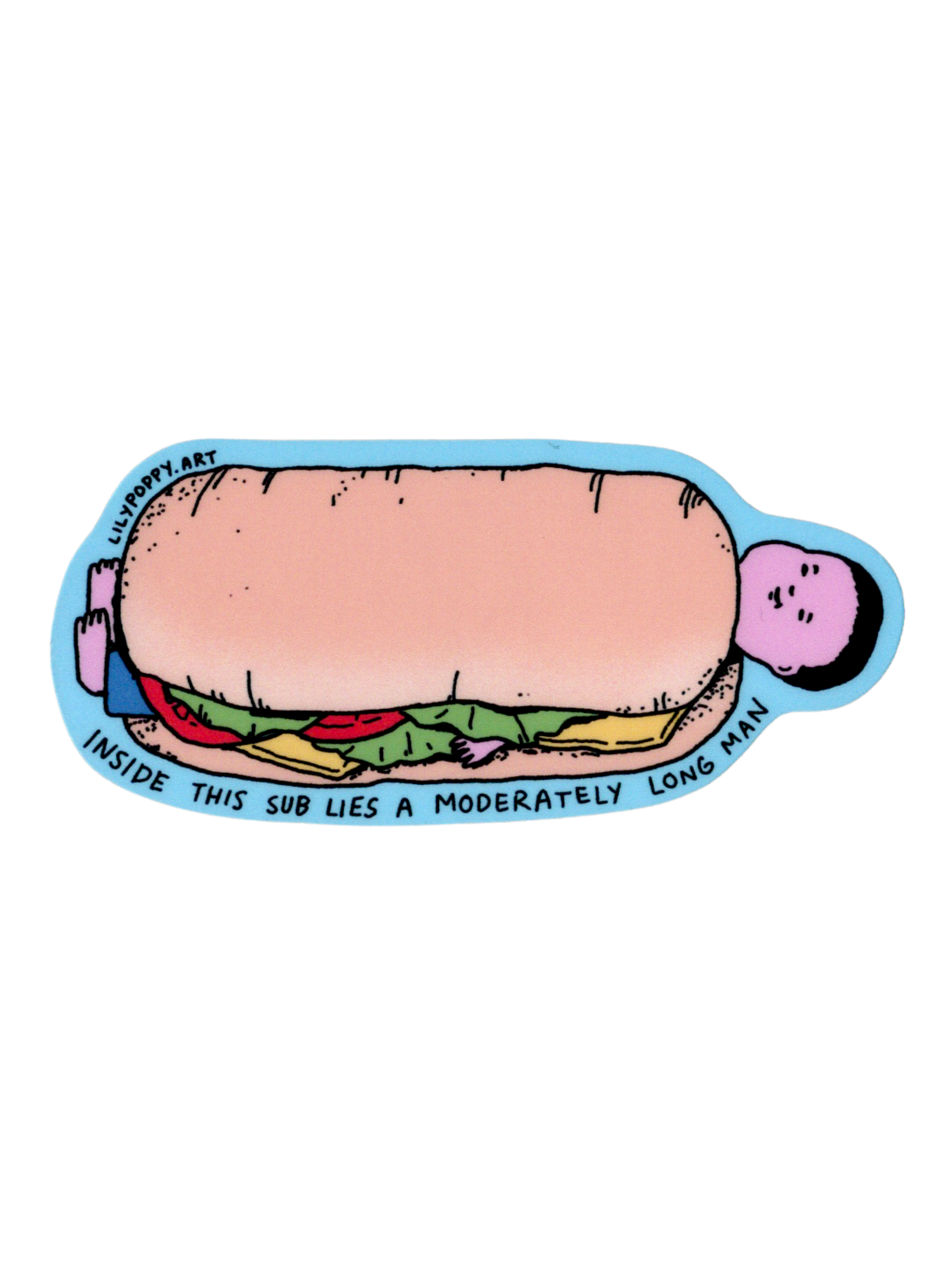 Subway Manwich Sticker