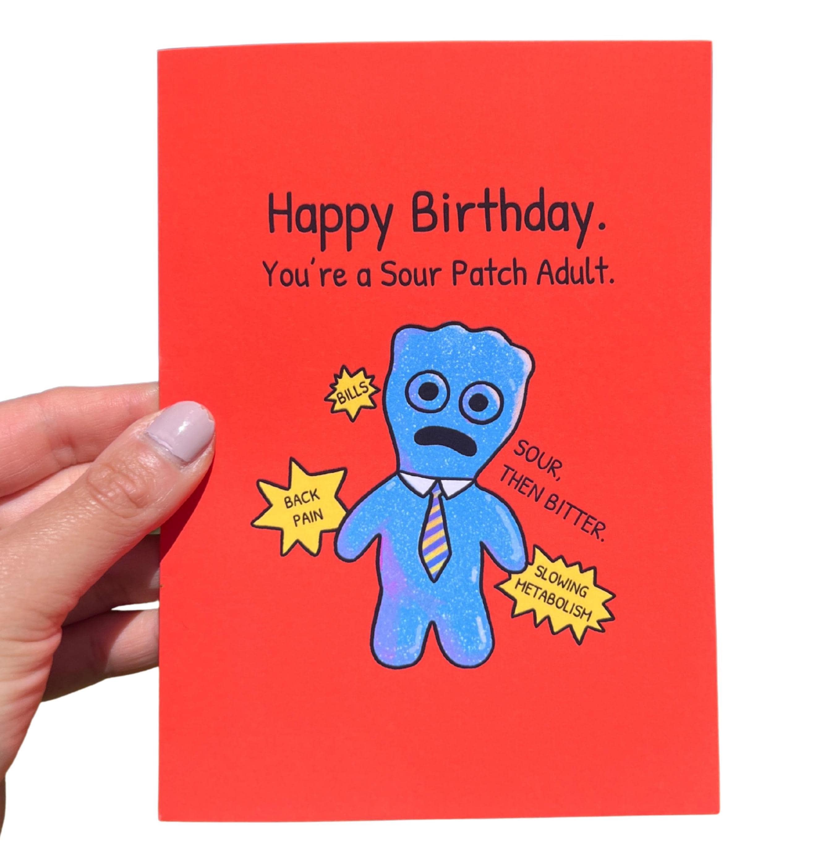 Sour Patch Adult Birthday Greeting Card